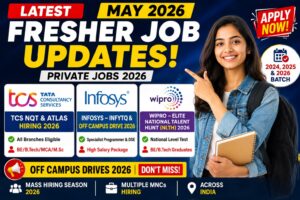 Latest Fresher Job Updates — May 2026