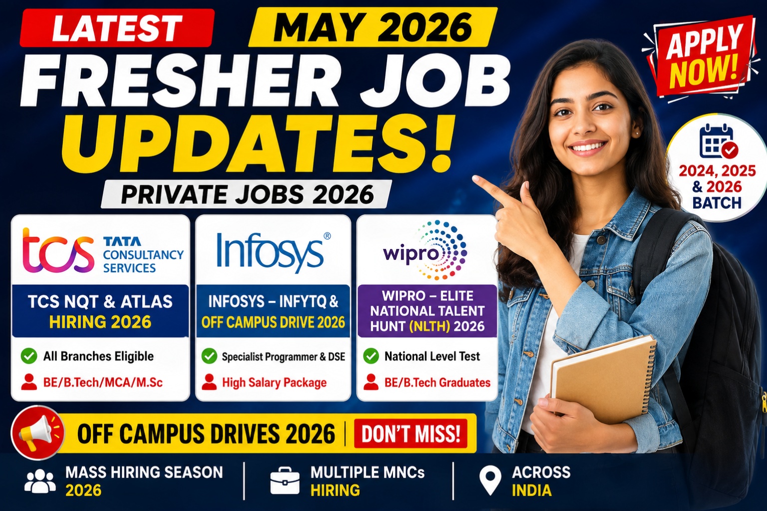 Latest Fresher Job Updates — May 2026