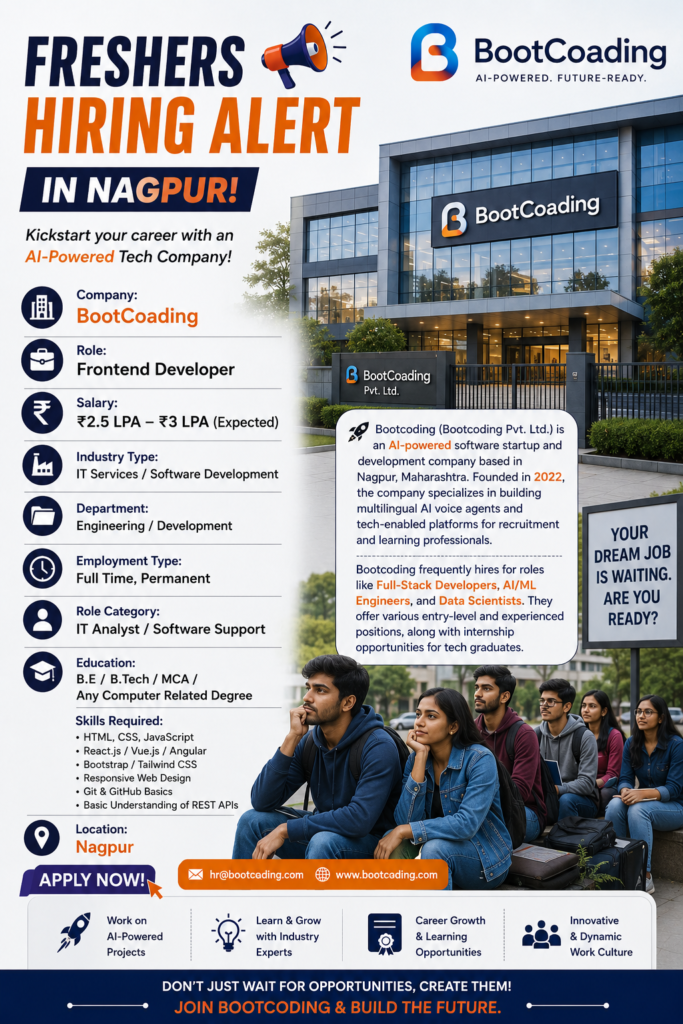 fresher jobs in nagpur for freshers may 2026