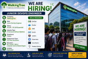 WalkingTreeTechnologies Company hiring Junior DevOps Engineer